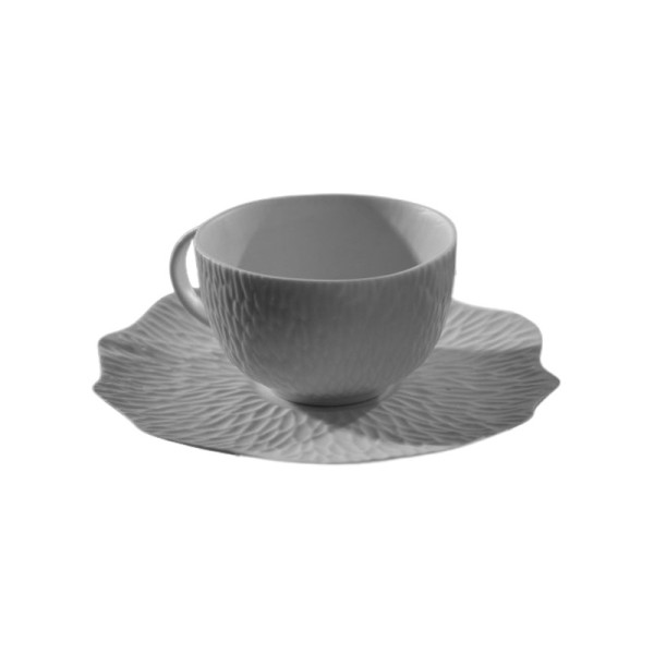 Jacques Pergay 6 Smock cups and saucers - 2 sizes