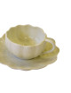 Jacques Pergay 6 Pumpkin cups and saucers - 2 sizes