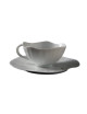 Jacques Pergay 6 Lotus cups and saucers - 2 sizes