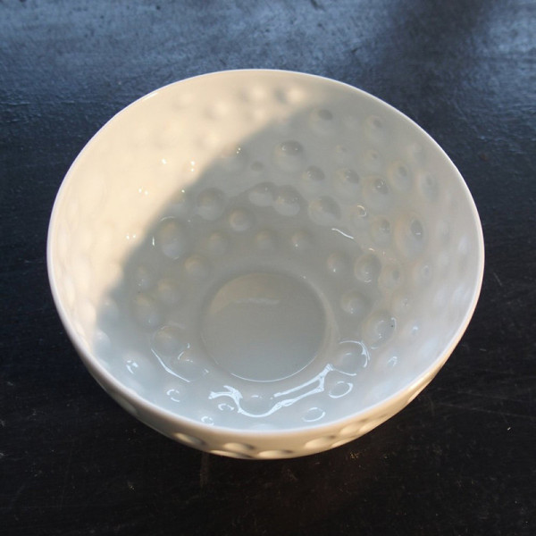 Jacques Pergay Coral porcelain 6 bowls - 3 sizes