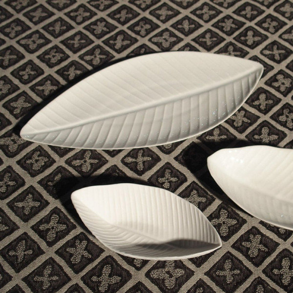 Jacques Pergay 6 Bananier porcelain plates - 4 sizes