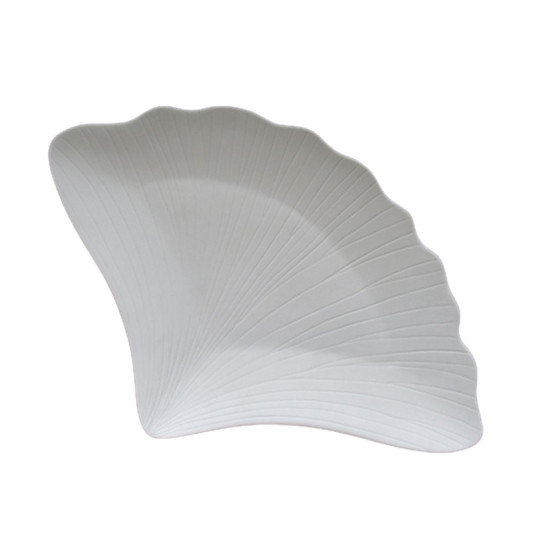 Jacques Pergay 6 Gingko porcelain plates - 3 sizes