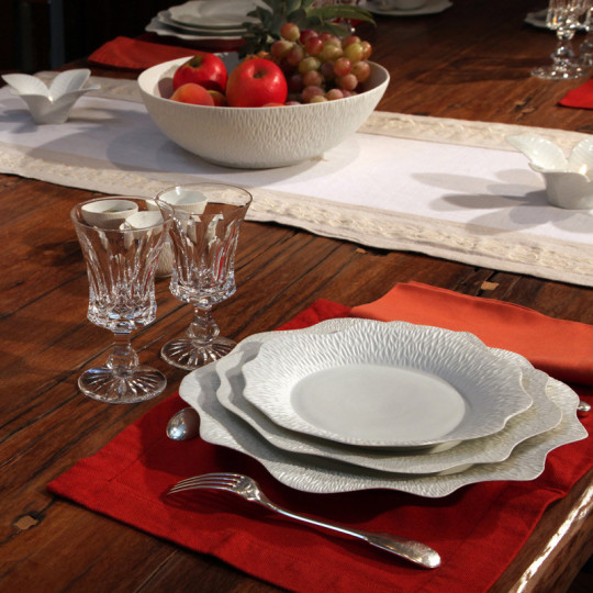 Jacques Pergay 6 Smock porcelain plates - 6 sizes
