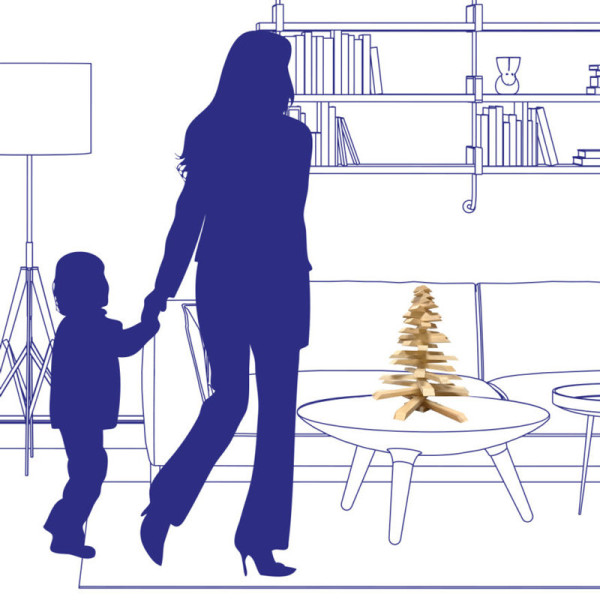 MON SAPIN WOODY Small wooden Christmas tree - 2 sizes