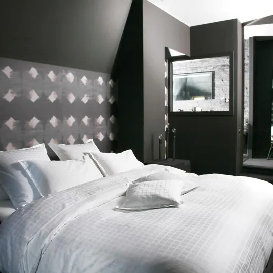 Blanc des Vosges Satin Palace bed set - 2 colors