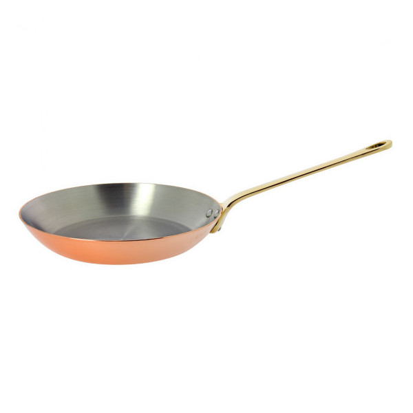 De Buyer Inocuivre Copper Stainless Steel Brass Frying Pan - 3 sizes