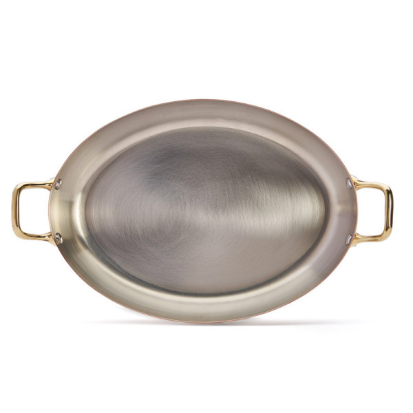 De Buyer Inocuivre Oval baking dish copper-stainless steel brass - 2 sizes