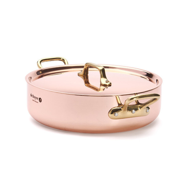 De Buyer Inocuivre copper-stainless steel brass sauté pan - 3 sizes