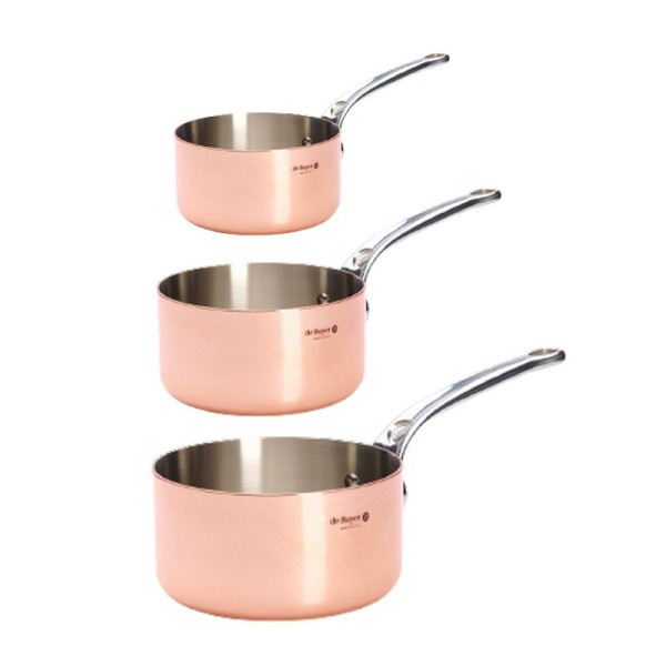 DE BUYER Inocuivre 3-Piece Saucepan Set