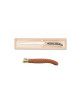 Claude Dozorme foie gras knife in exotic wood