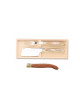 Claude Dozorme 2-piece cheese service box in exotic wood