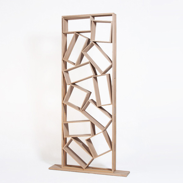 Drugeot Manufacture Bric à brac bookcase in solid oak