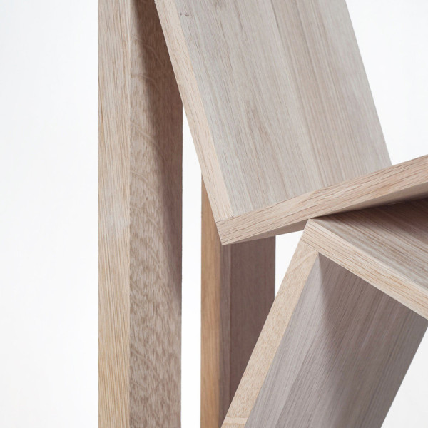 Drugeot Manufacture Bric à brac bookcase in solid oak