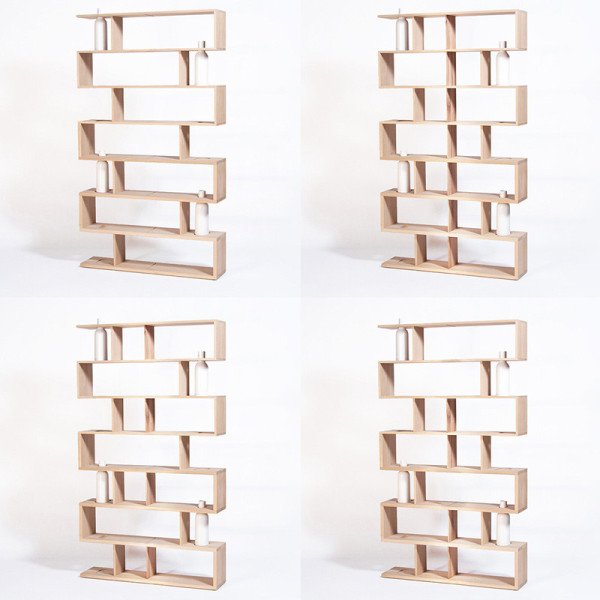 Drugeot Manufacture Bibliofleur bookcase in solid oak