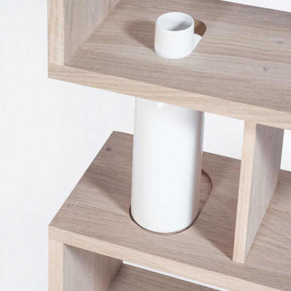 Drugeot Manufacture Bibliofleur bookcase in solid oak