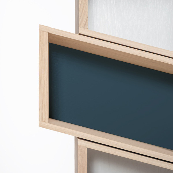 Drugeot Manufacture Slide bookcase solid oak - 14 colors