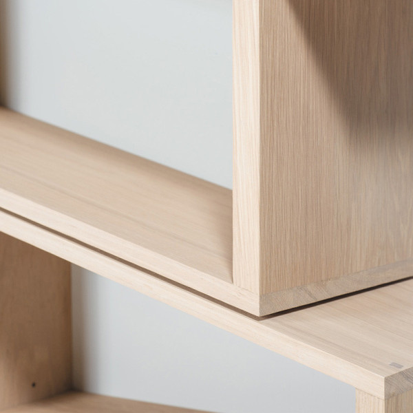 Drugeot Manufacture Slide bookcase solid oak - 14 colors