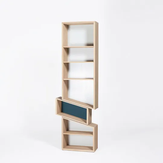Drugeot Manufacture Slide bookcase solid oak - 14 colors