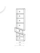Drugeot Manufacture Slide bookcase solid oak - 14 colors
