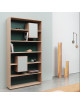 Drugeot Manufacture Mixage 100 solid oak bookcase - 14 colors