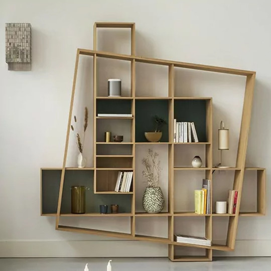 Drugeot Manufacture Frisco solid oak bookcase - 14 colors