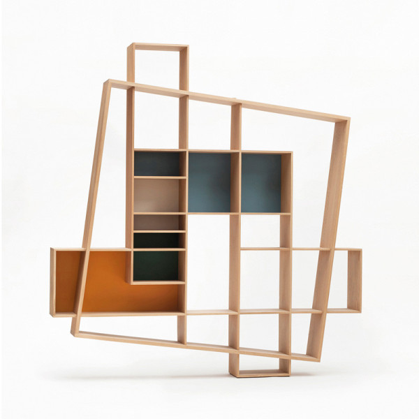 Drugeot Manufacture Frisco solid oak bookcase - 14 colors