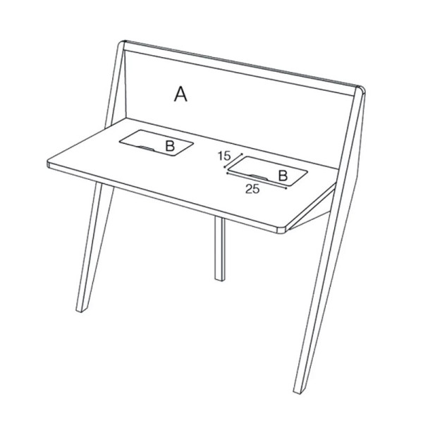 Drugeot Manufacture Compas solid oak desk - 14 colors