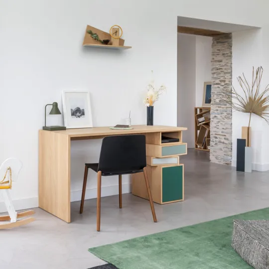 Drugeot Manufacture Empil solid oak desk - 14 colors