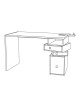 Drugeot Manufacture Empil solid oak desk - 14 colors