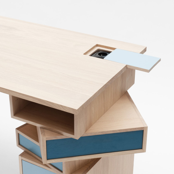 Drugeot Manufacture Empil solid oak desk - 14 colors