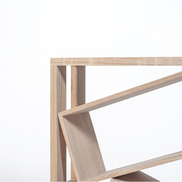 Drugeot Manufacture Console Bric à brac solid oak