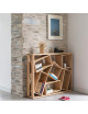 Drugeot Manufacture Console Bric à brac solid oak