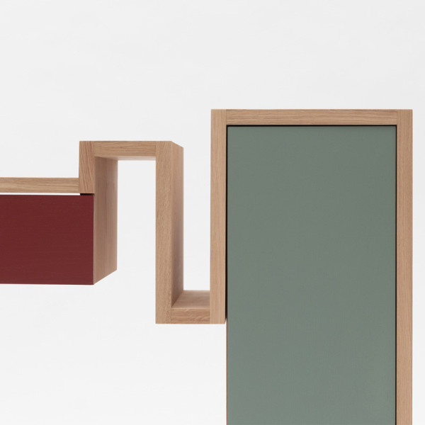 Drugeot Manufacture Console Glycine solid oak - 14 colors