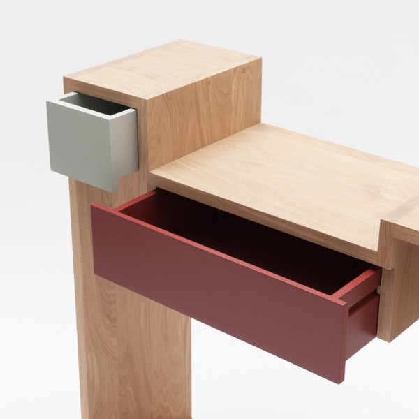 Drugeot Manufacture Console Glycine solid oak - 14 colors