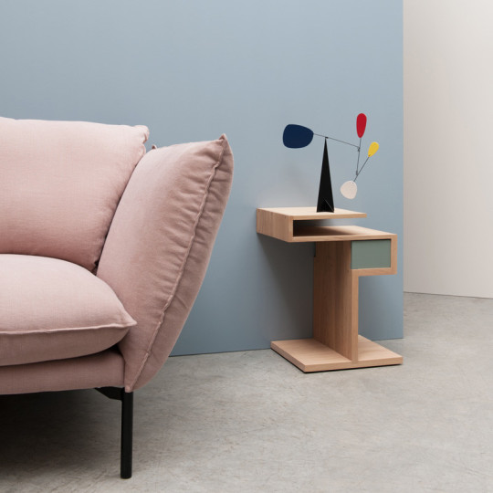 Drugeot Manufacture Glycine solid oak bedside table - 14 colors