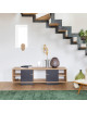 Drugeot Manufacture Ita solid oak TV stand - 14 colors