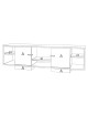 Drugeot Manufacture Ita solid oak TV stand - 14 colors