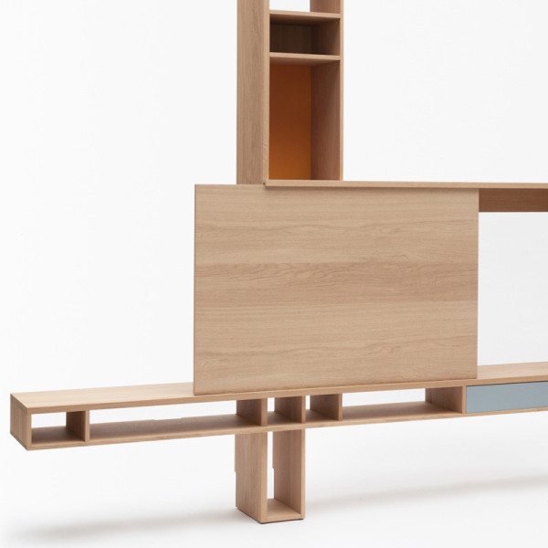 Drugeot Manufacture Ortho solid oak TV stand - 14 colors