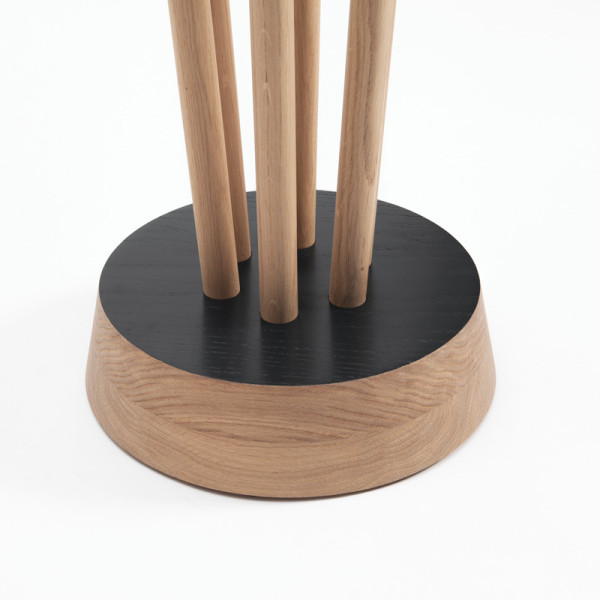 Drugeot Manufacture SPIRALE coat rack solid oak - 14 colors