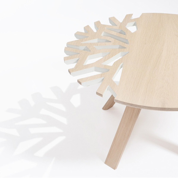 Drugeot Manufacture Canopée coffee table solid oak - 14 colors