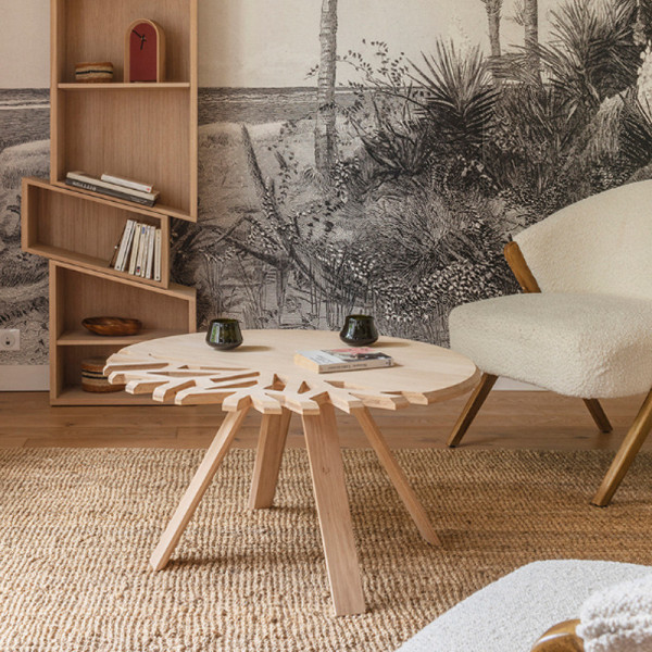 Drugeot Manufacture Canopée coffee table solid oak - 14 colors