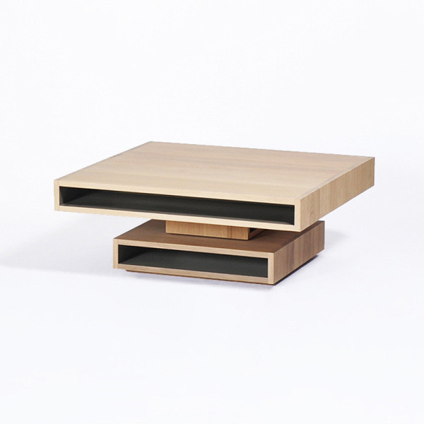 Drugeot Manufacture Cubocarré solid oak coffee table - 14 colors