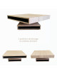 Drugeot Manufacture Cubocarré solid oak coffee table - 14 colors