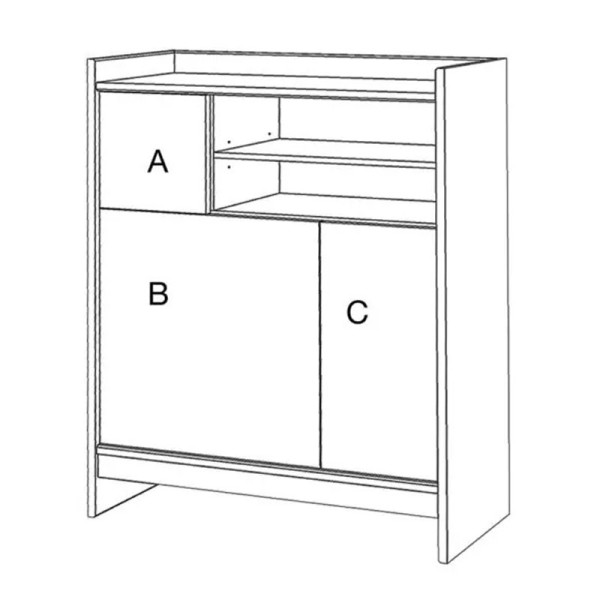 Drugeot Manufacture Chiffonier Bric 90 solid oak - 14 colors