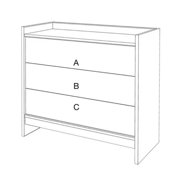 Drugeot Manufacture Bric solid oak chest of drawers - 14 colors