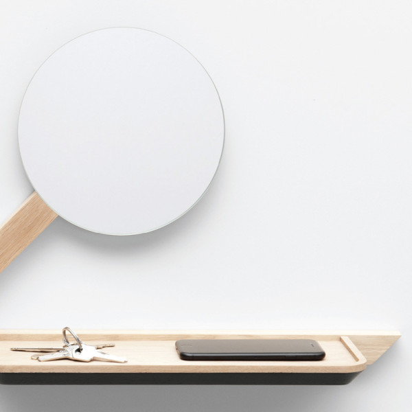 Drugeot Manufacture Dernier coup d'oeil shelf solid oak - 14 colors