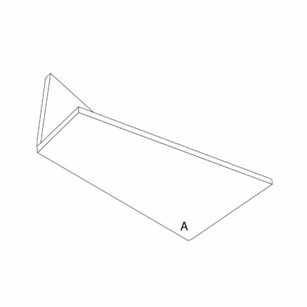 Drugeot Manufacture Pliage Shelf solid oak - 4 sizes 14 colors