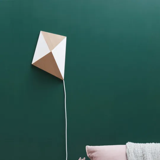 Drugeot Manufacture Cerf-Volant wall lamp solid oak - 14 colors