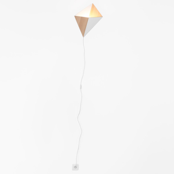 Drugeot Manufacture Cerf-Volant wall lamp solid oak - 14 colors