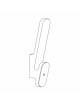 Drugeot Manufacture CL solid oak hook - 6 colors